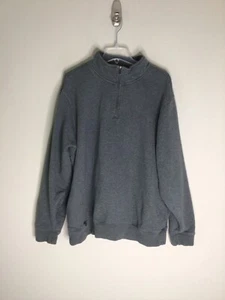 L.L. Bean Mens Pullover Sweatshirt XL Traditional Fit 1/4 Zip Sherpa Lining Pkts - Picture 1 of 10