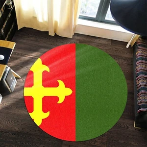 Ceiba Flagge runder Teppich, afrikanische Teppiche, runde Teppiche für Zuhause CozyHub - Bild 1 von 2