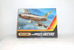 1992 Matchbox US Navy North American FJ-4 Fury Model Airplane Kit # 40652 - 1/48 - Picture 1 of 1