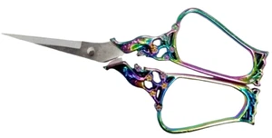 Vintage Style Scissors Rainbow finish size:120x60mm #E-VS11-RB - Foto 1 di 2