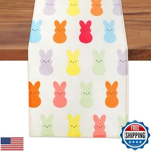 Easter Table Runner 13x72 Inch, Happy Easter Party Table Decorations Outdoor - Picture 1 of 5