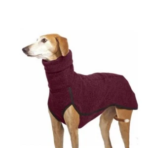 Large Dog Clothes Turtleneck Shirt Whip Hound Stretch Fleece Vest Pullover Coat - Picture 1 of 14