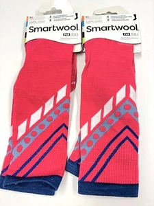 2 Pairs Smartwool PhD Ski Ultra Socks Size S 4-6.5 NWT Pink Womens Merino Wool - Picture 1 of 5