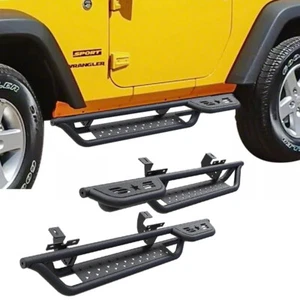for 2018-2025 Jeep Wrangler JL 2 Door 6" Running Boards Drop Down Side Step Bars - Picture 1 of 8