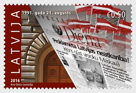 Latvia - Constitution of Latvia 25th Anniversary - Image 1 of 1