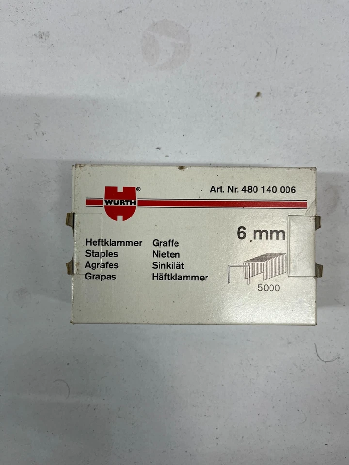 Klammer für Hand- und Hammertacker 6mm 5000 Stück - Bild 1 von 1