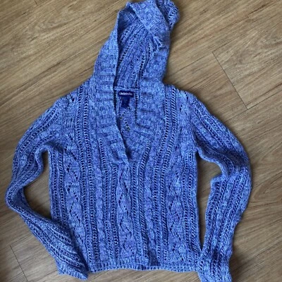 Ограниченный слишком девочек размер 14 большой фиолетовый onit с капюшоном свитер - Изображение 1 из 4