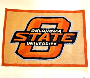 Alfombra Oklahoma State Cowboys Spirit - Rectángulo 2' x 3' - Pila 100% Lana - NUEVA - Imagen 1 de 13
