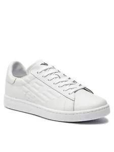 Scarpe uomo/donna EA7 EMPORIO ARMANI sneakers pelle ginnastica sportive con logo - Foto 1 di 6