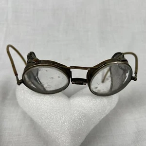 Vintage Safety Glasses Steam Punk Riding Goggles Welding Antique - Picture 1 of 9