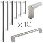 Set of 10x 448mm Boss Bar Handles Brushed Stainless Steel Cabinet Cupboard