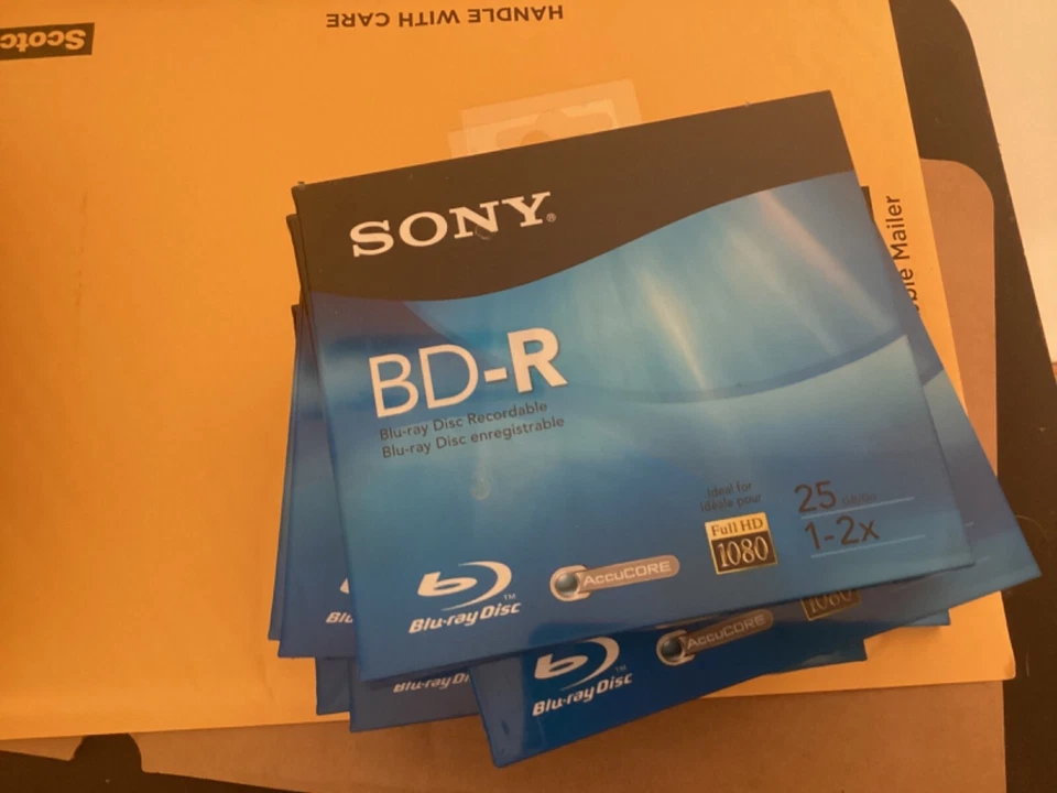 1 Sony FRecordable BD-R Blu-Ray Disc 25GB 1-2X New & Sealed - Image 1 of 1