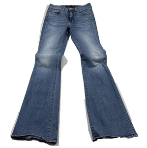 Veronica Beard Womens Cotton Beverly High Rise Skinny Flared Jeans Blue 27 USA - Picture 1 of 15