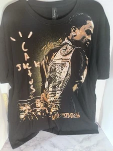 Men’s Travis Scott WWE Wrestlemania “Cactus Jack” T-shirt Size XL Black New - Picture 1 of 2