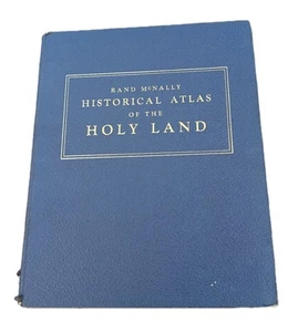 Rand McNally Historical Atlas Of The Holy Land 1938 Hardback Vintage  - Picture 1 of 17
