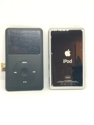 Ipod Classic 160gb BLACK faceplate / Front Cover /clickwheel and backplate - Image 1 of 4