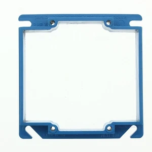 Carlon Blue 4" Non-Metallic Single Gang Square ENT Box Extender 1/2" Raised A420 - Picture 1 of 5