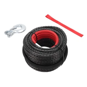 Winch Rope Kit 9mmx30m 7.5 Ton Fracture Strength Synthetic Winch Line With Steel - Picture 1 of 12