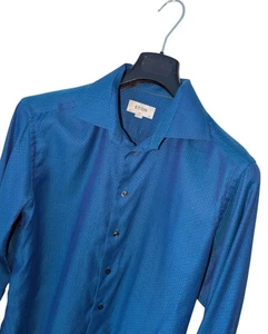 Camisa de plumón para hombre ETON of SWEDEN Premium azul vibrante *delgada* 16,5 L *en muy buena condición* - Imagen 1 de 9