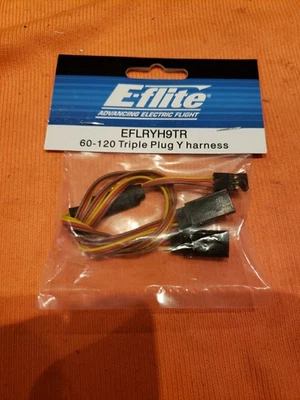 E-flite EFLRYH9TR 60-120 Triple Plug  Y-HARNESS Extension - New - JT25 - Image 1 of 4