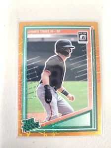 2025 Panini Donruss - Optic Rated Prospects James Tibbs III #187 Orange Prizm... - Picture 1 of 2