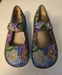 Scarpe donna ALEGRIA taglia 39 us 9 BULLSEYE PATTERN PAL387 PALOMA multicolore - Foto 1 di 14