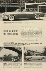Chrysler Corporation Print Ad Model Phaeton K-310 C-200 Automobile 1952 Vintage - Picture 1 of 1