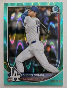 Refractor Bowman Chrome Shohei Ohtani Aqua Lava (Raywave) 004/199 Dodgers 2025 - Imagen 1 de 10