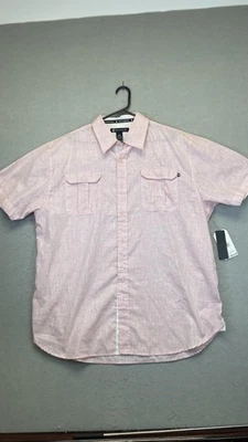 Rocawear Shirt Mens 3XL Melon Pink Short Sleeve Button Up Big & Tall R369SW32 - Image 1 of 4