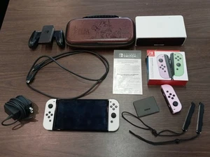 Nintendo Switch OLED HEG-001 64GB Handheld Console w/ Accessories - Picture 1 of 22