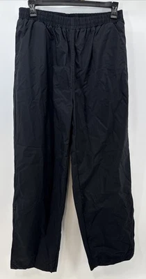 Pantalones holgados forrados de nailon negros Staff by Wilson Coach - bolsillos grandes con cremallera para hombre Foto 1 de 4