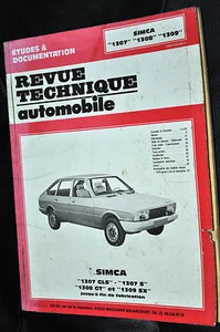 Revue technique automobile Simca 1307 GLS-1307 S-1308 GT-1309 SX n° 3553 edt 88 - Picture 1 of 1