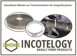 10 m Basalt Faser Band / fiber tape Hitzeschutzband Breite 3 cm / width 3 cm - Bild 1 von 3