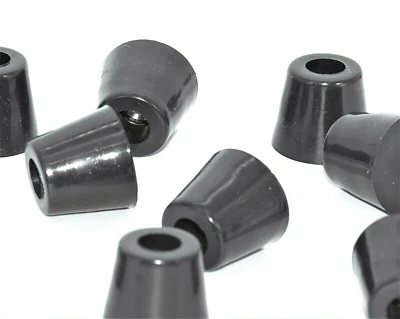 3/4” Diameter x 5/8” H Rubber Feet w Washer   Rubber Bumpers  Various Pack Sizes - Image 1 of 4