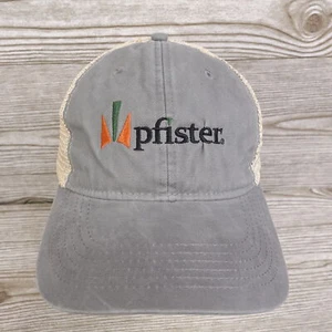 ¡NUEVO! GORRA DE BÉISBOL GORRA GORRA DE MALLA GRIS SNAPBACK SEMILLAS DE SEMILLAS DE PFISTER - Imagen 1 de 9