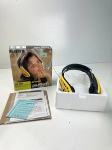Sony Sports Walkman FM Stereo Model SRF-M50 Headset Radio Headphone W/ Box RARE - Picture 1 of 9