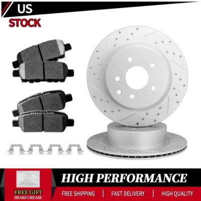 Rotores y pastillas de freno trasero para INFINITI G37 QX50 M35 G35 EX35 Q40 Nissan 350Z 370Z Foto 1 de 4