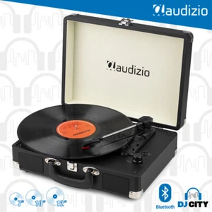 Audizio RP116BK Record Player Briefcase Bluetooth In/Out - Black - Picture 1 of 20