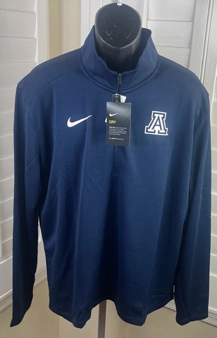 Nike NCAA Arizona Wildcats 1/4 Zip Reflective Trim Pullover DA3323-419 - Men’s L Cover