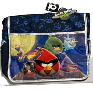 2009-2012 Angry Birds Space Negro Mensajero Bandolera Bolso Mochila ¡NUEVO!! - Imagen 1 de 6