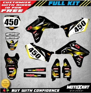 Full Custom Graphic Kit Suzuki RMZ 450 2007 BARBED STYLE decals stickers decals - Picture 1 of 4