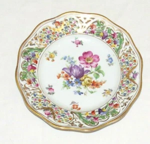 Schumann Dresden Bavaria 7.1/2 inch pieced Plate - Excellent - Picture 1 of 3