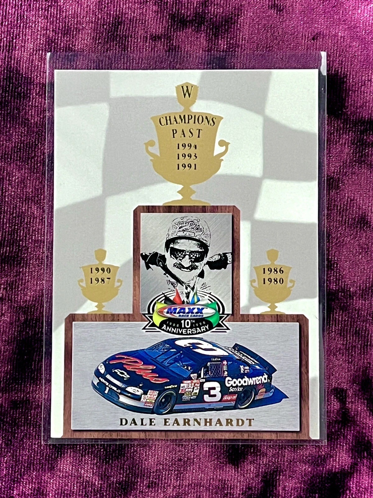 Dale Earnhardt 1998 Upper Deck Maxx Champions Past #CP3 NASCAR Racing GOAT HOF💙