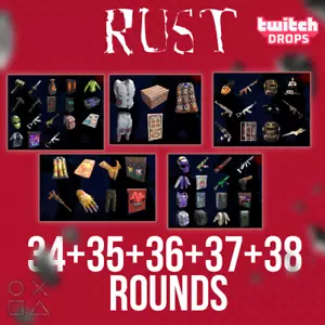 Rust 35+36+37+38 Rounds ( 53 items ) | Twitch Drops | Fast Delivery - Picture 1 of 5