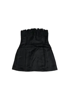 Lulus Black Strapless Flower Embroidered Mini Dress Womens Size Large - Picture 1 of 7