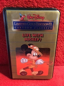 LIFE WITH MICKEY!~ Walt Disney Limited Gold Edition II (VHS, 1985) Mickey Mouse - Picture 1 of 3