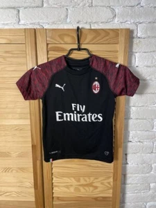 AC MILAN JERSEY THIRD FOOTBALL SOCCER SHIRT 2018 - 2019 PUMA YOUNG sz S 7-8YRS - Picture 1 of 8