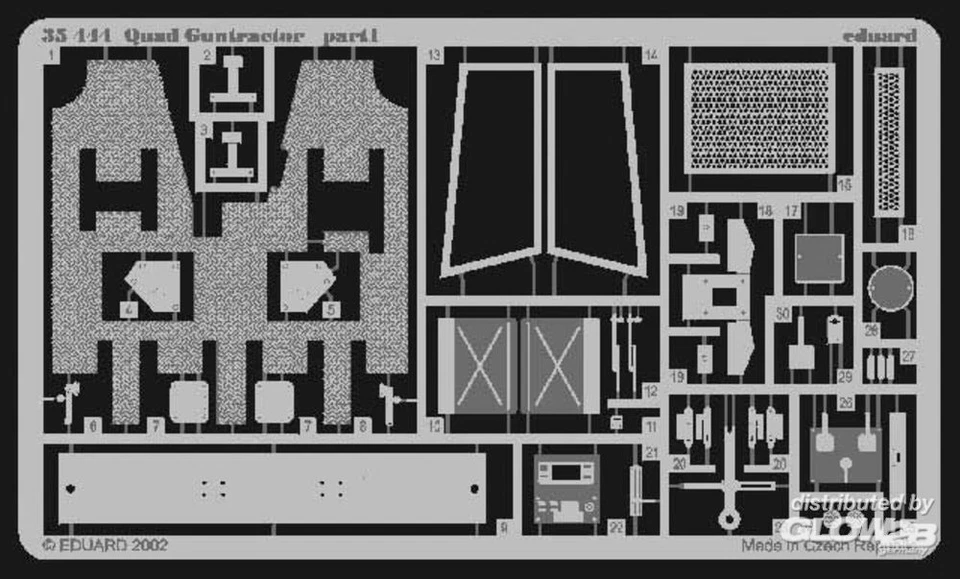 Eduard Accessories: Ford FAT-2 Quad Gun Tractor Fotoätzsatz in 1:35 [3935444] - Immagine 1 di 1