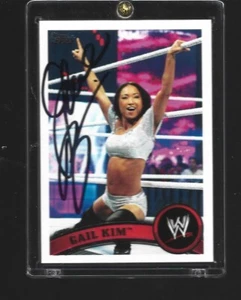 64  GAIL KIM  SIGNED DIVA WRESTLING CARD W/COA ***BONUS*** - Picture 1 of 5