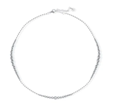 Collana Liu Jo Donna Acciaio Silver Sfere Centrale Zirconi _LJ2825 - Immagine 1 di 2